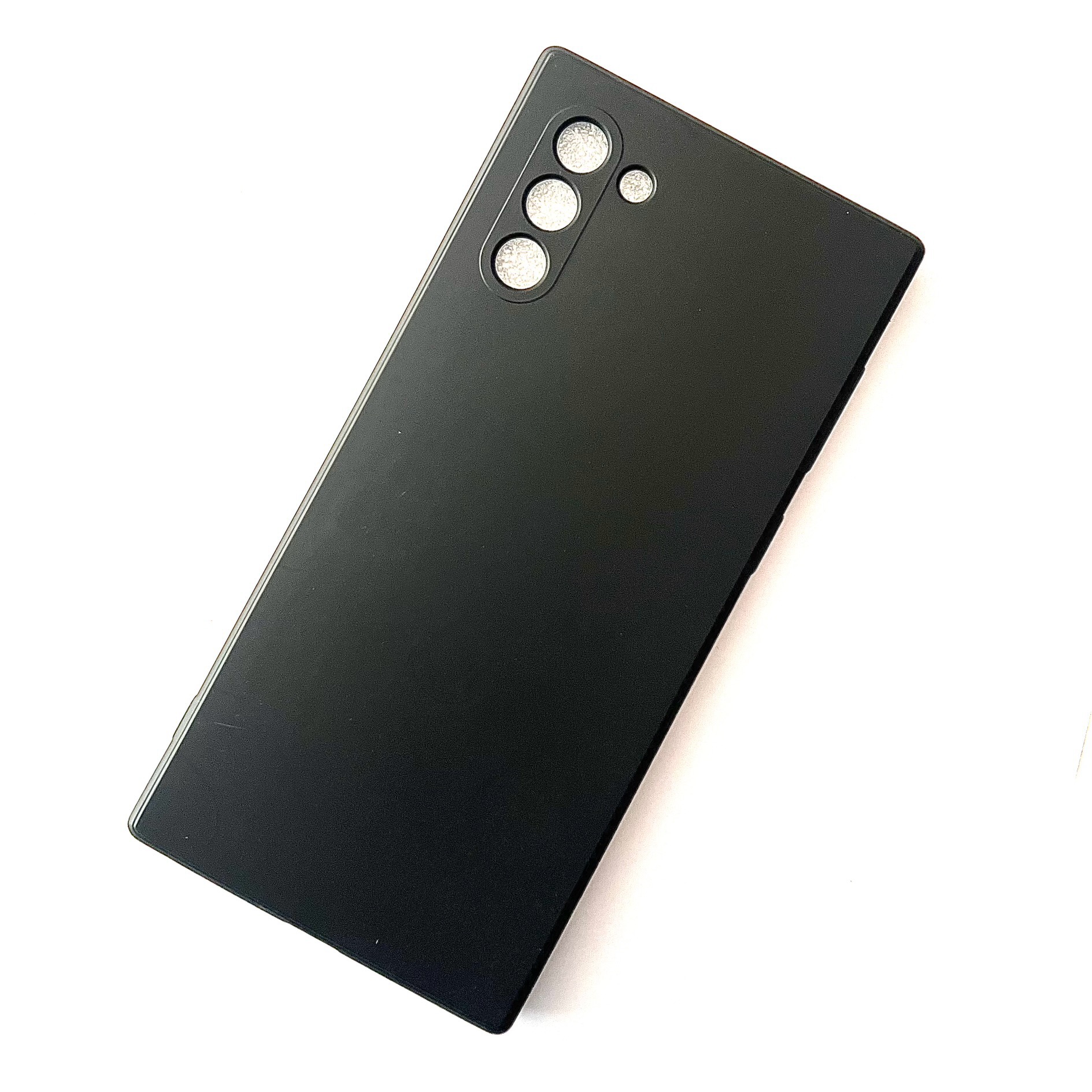 Soft Silicon  Case With Fur Inside For Samsung Note 10 - Black