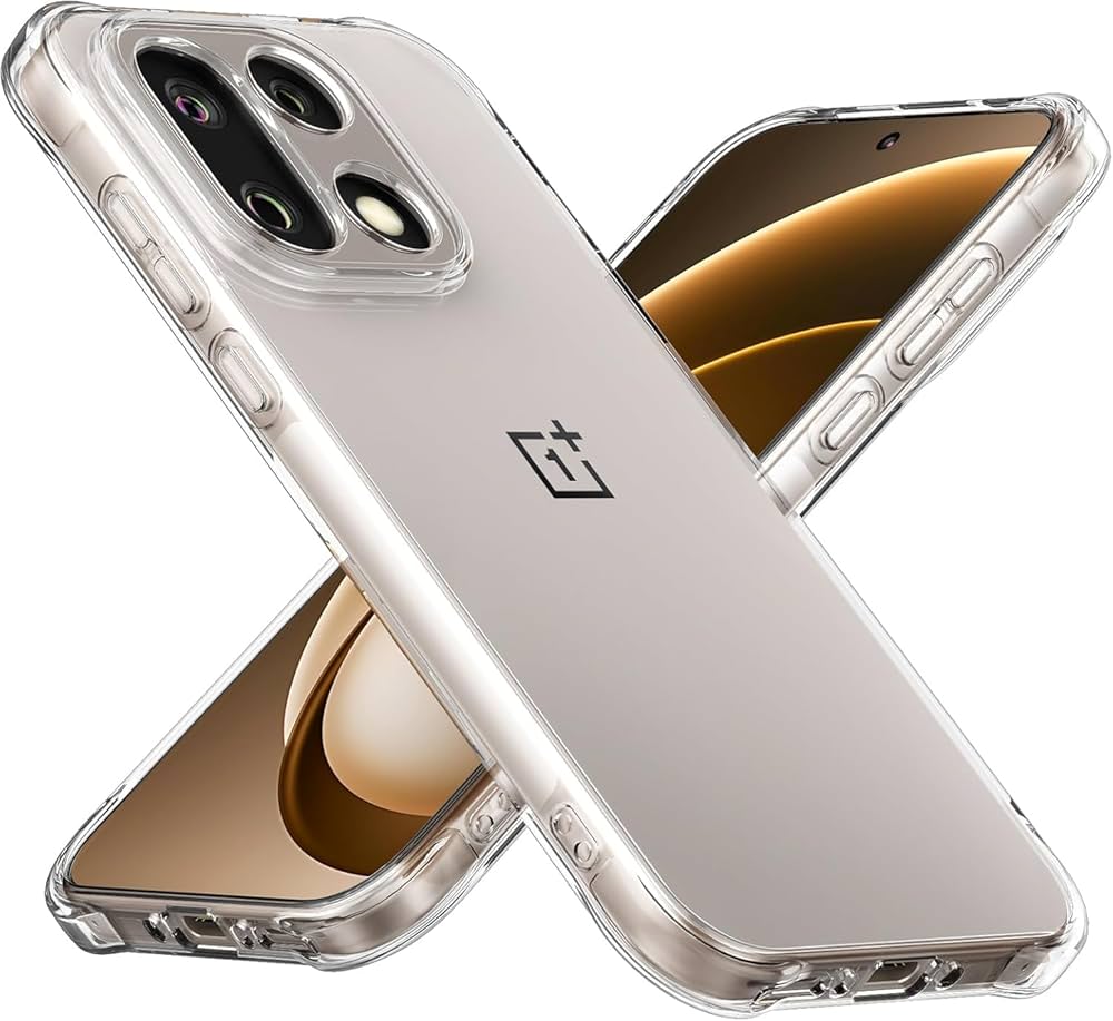 Oneplus 15 Transparent Clear TPU With Side Bumped Phone Case