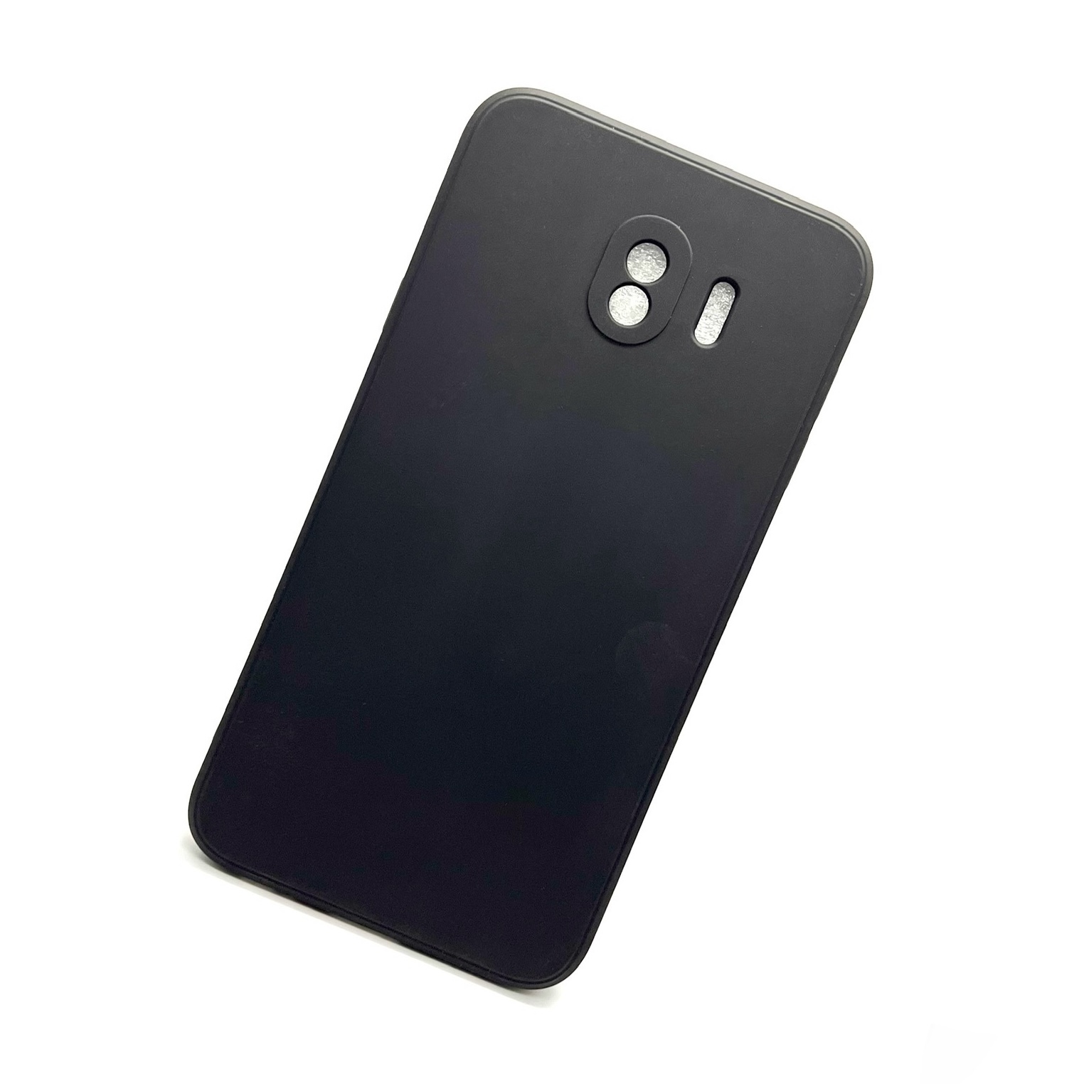 Samsung J4 Soft Silicon Case With Fur Inside - Black