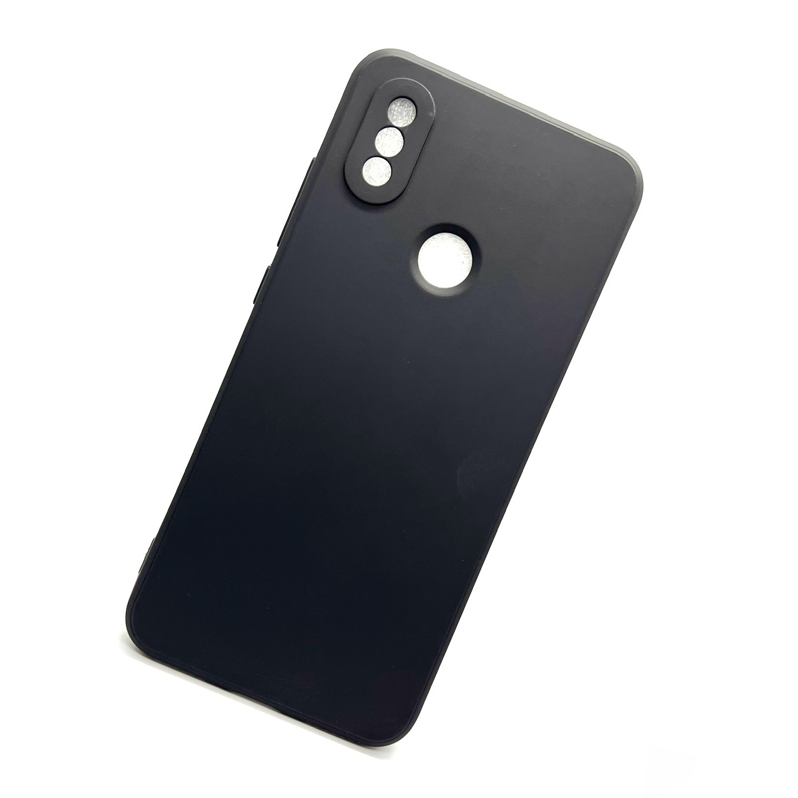 Mi A2, 6X Soft Silicone Case With Fur Lining - Black