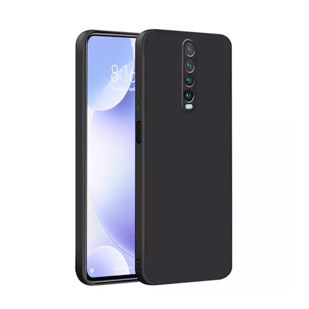 Soft Silicon  Case With Fur Inside For Redmi K30 - Black