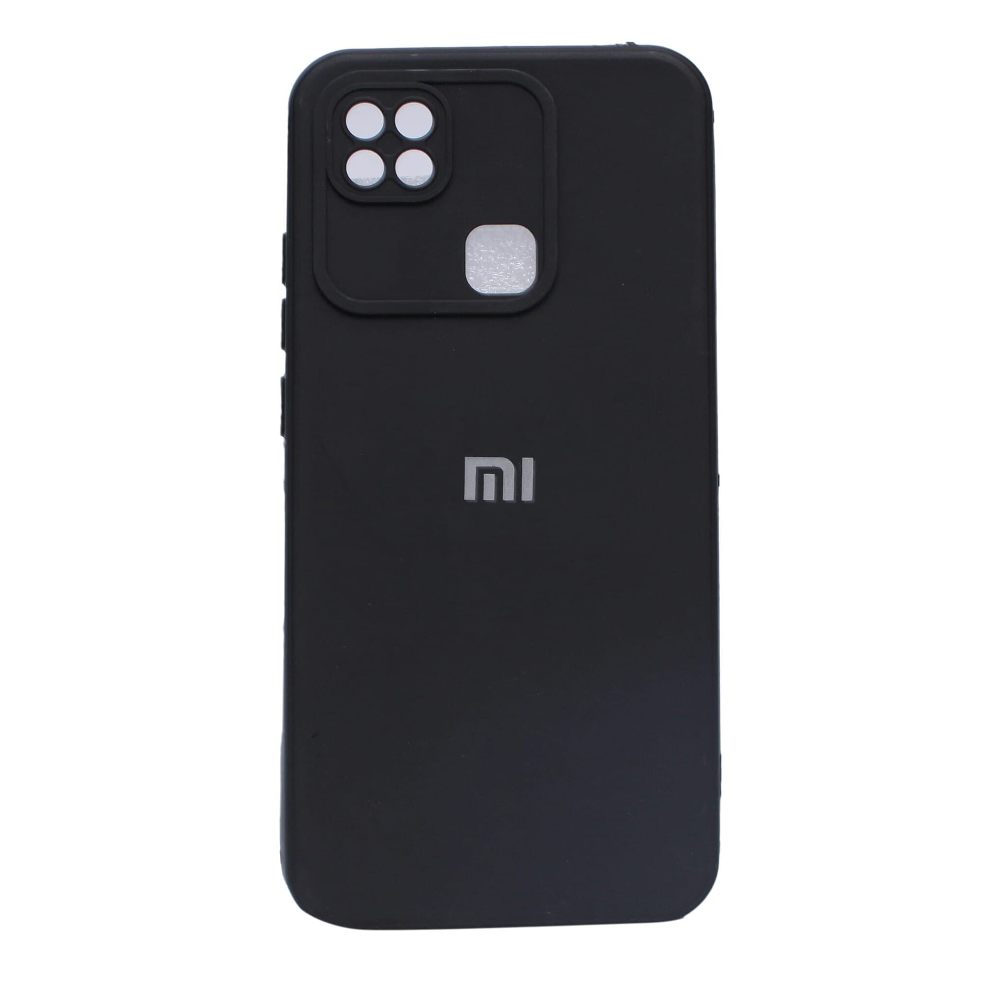 Soft Silicon Case With Fur Inside  For Redmi 9C - Black