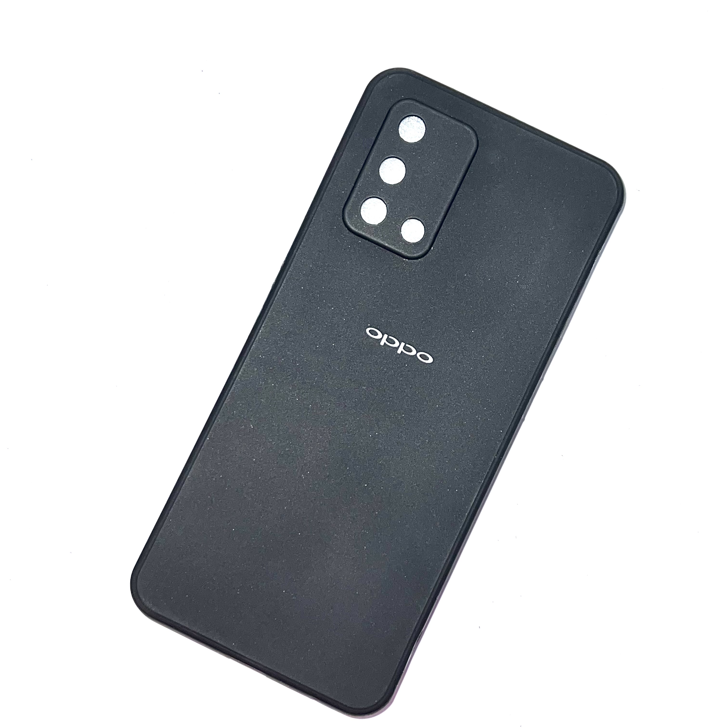 Soft Silicon Case With Fur Inside For Oppo F19s - Black