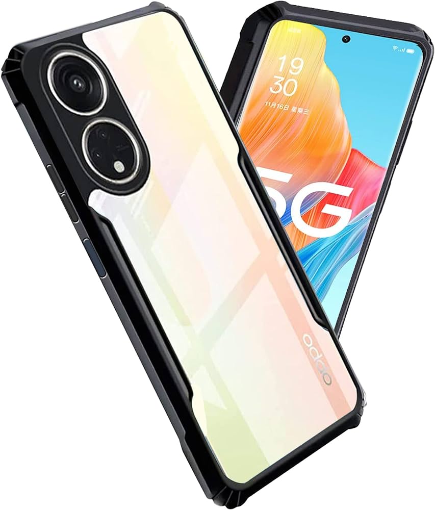 Oppo Reno 8T(5G) Ipaky Case With Back Transparent - Black