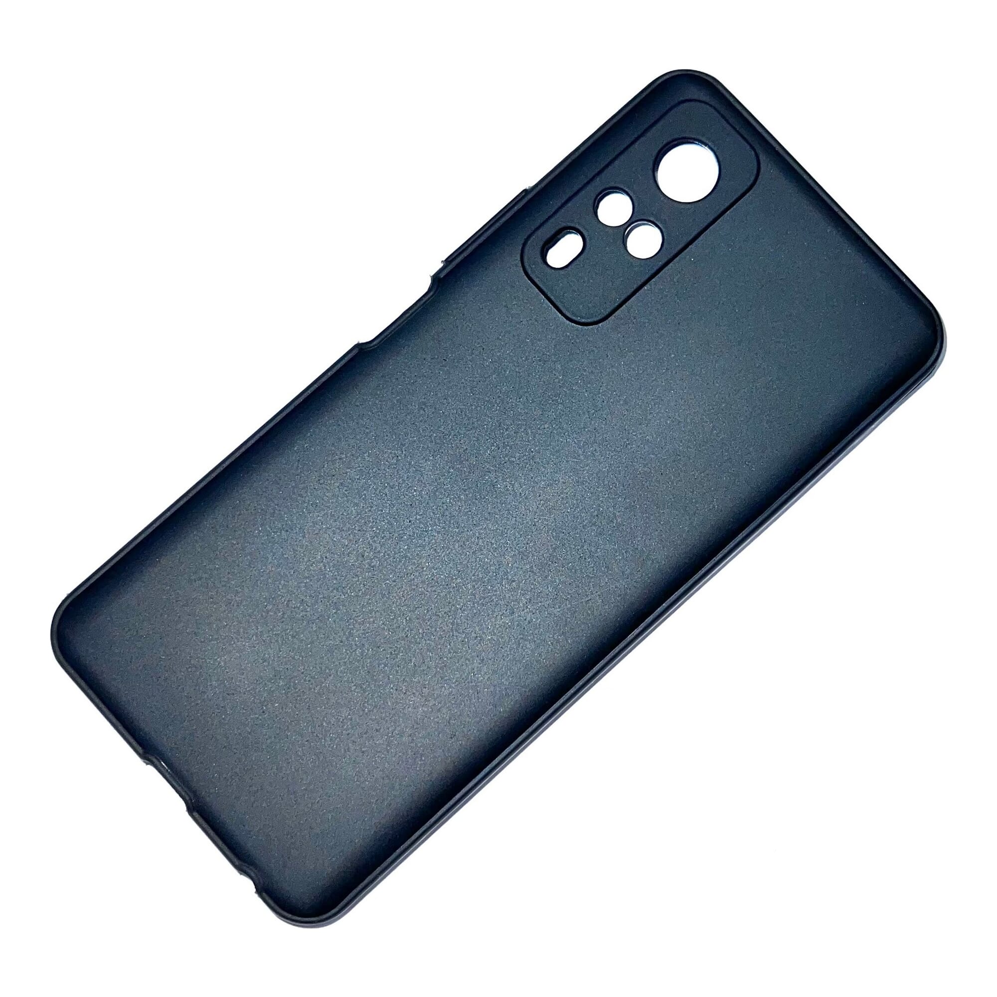 Soft Silicon Case With Fur Inside For Vivo Y51 2020 - Black