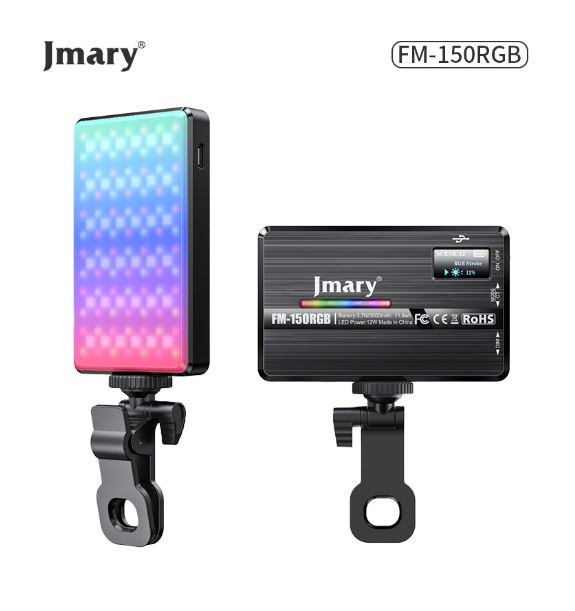 Jmary FM 150RGB Video RGB Camera Mobile Fill Light - Black
