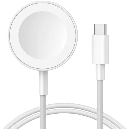 Fast Charging USB C iWatch Watch Charger Cable For SE2/9/8/7/6/5/4/3/2/1/SE - White