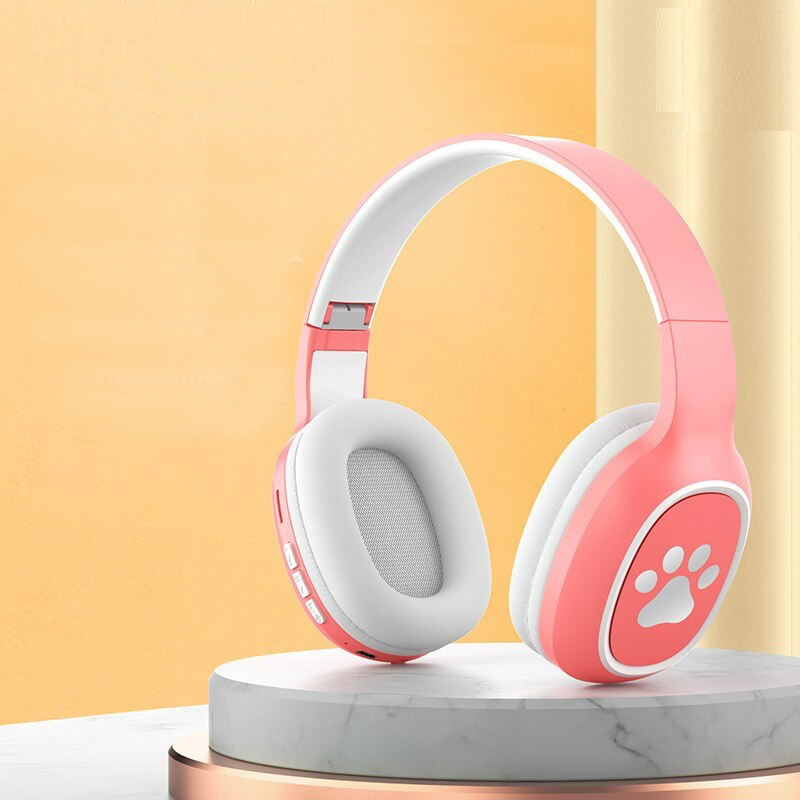 Mark Kids Bluetooth 5.0 Headphones TF Card Foldable HiFi Headset - Blue