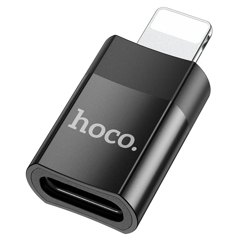 Hoco UA17 Adapter Lightning Male To Type C Female - Black