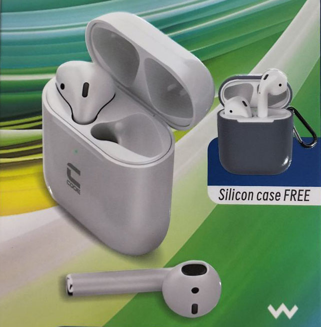 Code 2 Wireless Bluetooth Earbuds - White