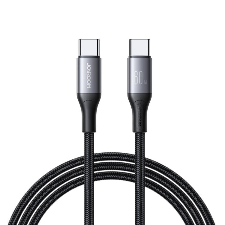 Joyroom SA28 2 Meter 60 Watt Type-C To C Fast Charging Data Cable - Black
