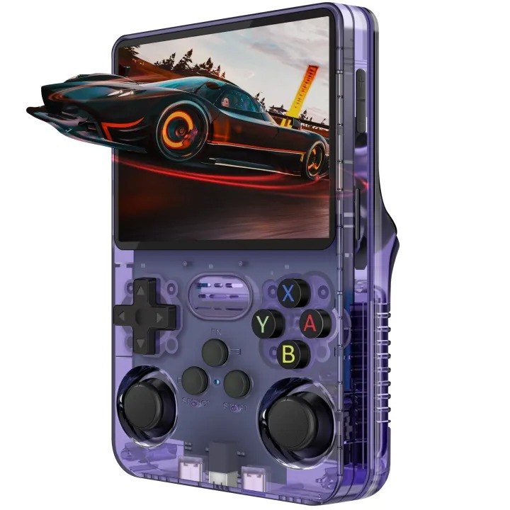 R36S Retro Handheld Game Console 3.5Inch IPS 64GB Preloaded Games - Multicolor