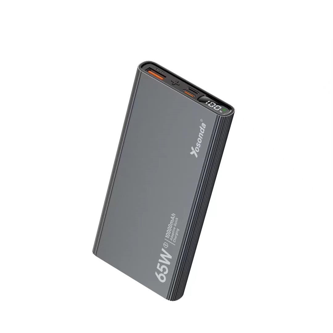 Yosonda YP23 65 Watt 10000mAh Super Fast Charging Powerbank - Black