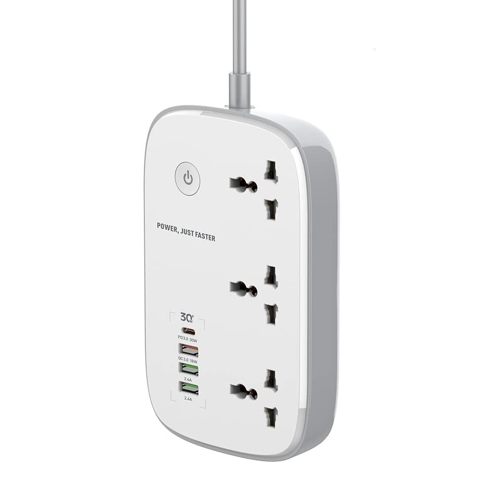 Ldnio SCW3451 2500W 10A Smart WiFi Extension Power Strip With App Control - White