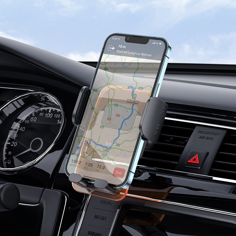 Hoco CA117 Car Mobile Phone Holder For Air Outlet - Black