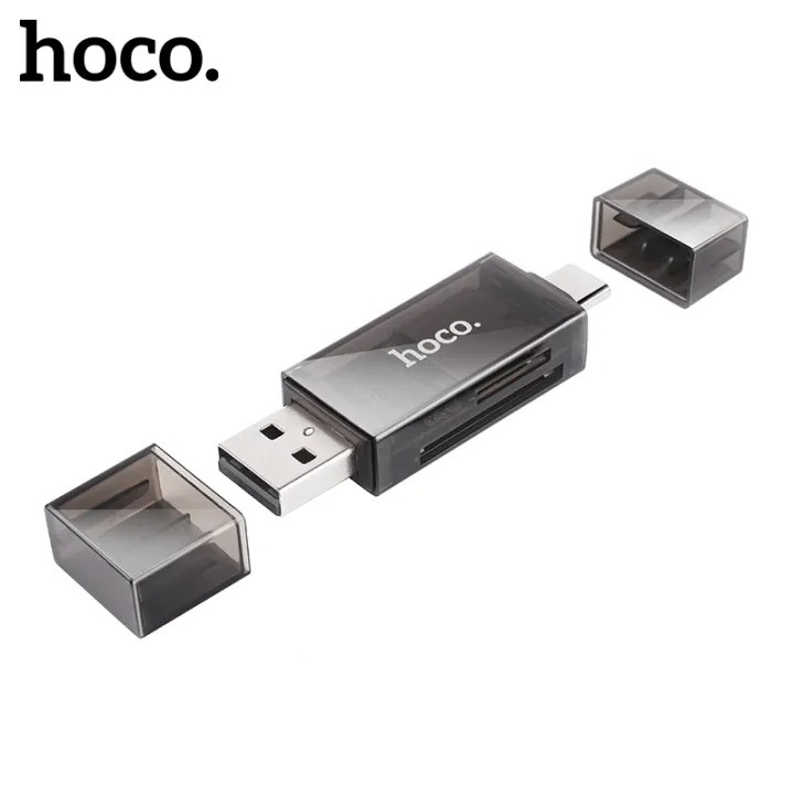 Hoco DHD01 High Speed 2 In 1 Card Reader USB+Type C OTG