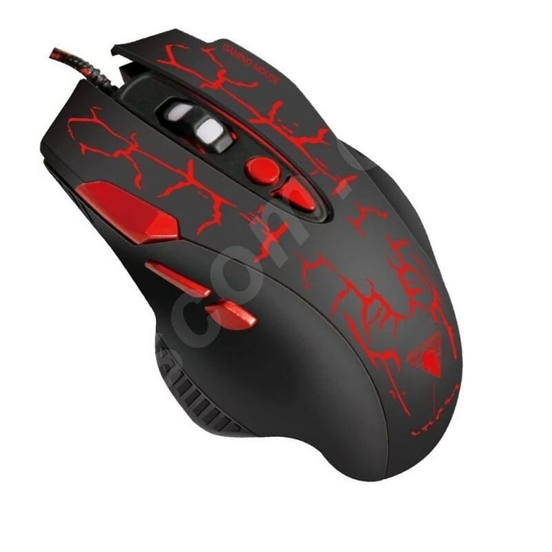 Jedel GM830 Backlit Wired Gaming Mouse - Black