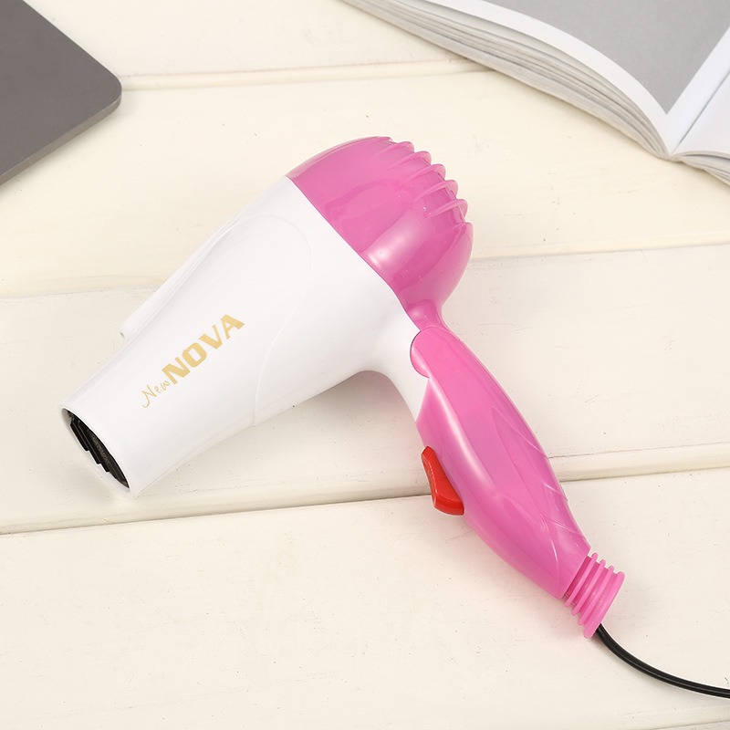NOVA N658 Mini Foldable Low-Watt Hair Dryer - Pink