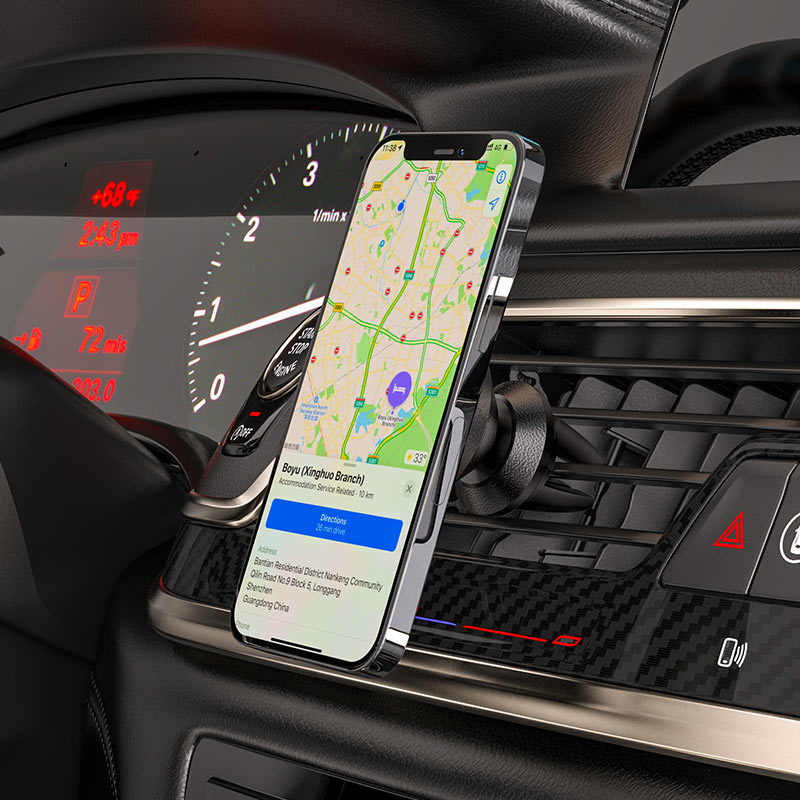 HOCO CA81 Magnetic Car Phone Holder For Air Outlet - Black