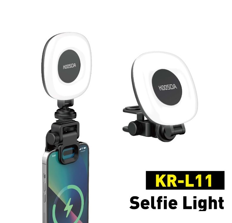Koosda KR L11 Rechargeable Led Selfie Fill Light - Black