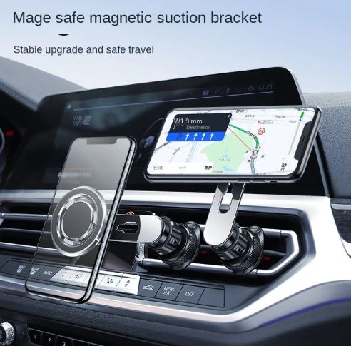 Jmary MH78 Powerful Magnetic Car Phone Holder - Silver