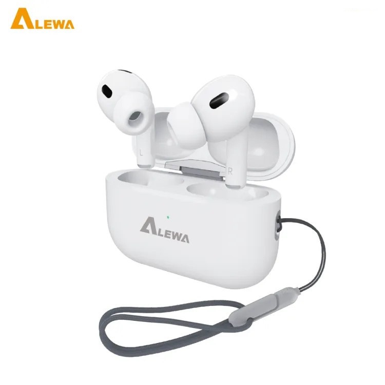 Alewa RizzPro Earbuds 5.3 Super Bass Sound 6H Music Time With Free Silicon Cover V6.0 ENC - White