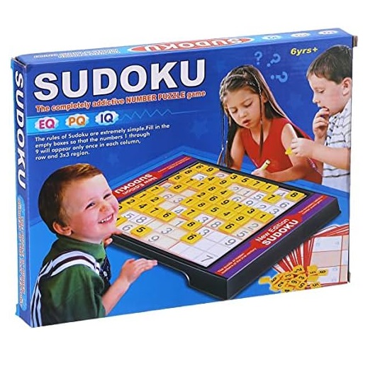 Sudoku Board Games For Kid & Adult Completely Addictive Number Puzzle Game Educational Toy - Multicolor
