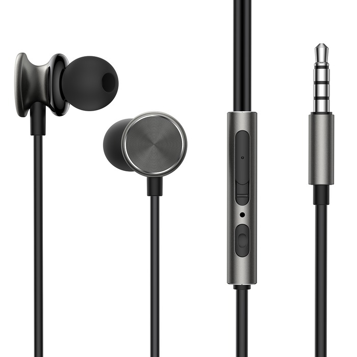Joyroom JR-EW03 Metal Wired In-Ear Earphones With Mic - White