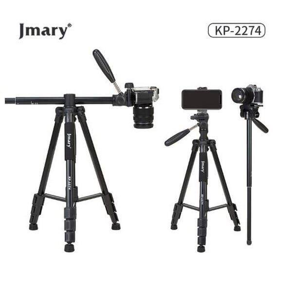 Jmary KP 2274 Multifunctional Professional Tripod - Black