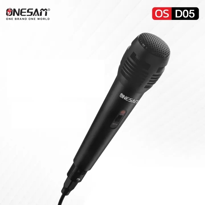 Onesam OS-D05 Wired Microphone with 6.35mm Jack Cable (3m) - Black