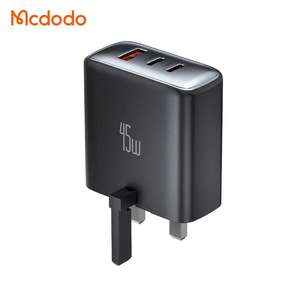 Mcdodo CH 483 45W 3 Port Fast Charger Dock - Black