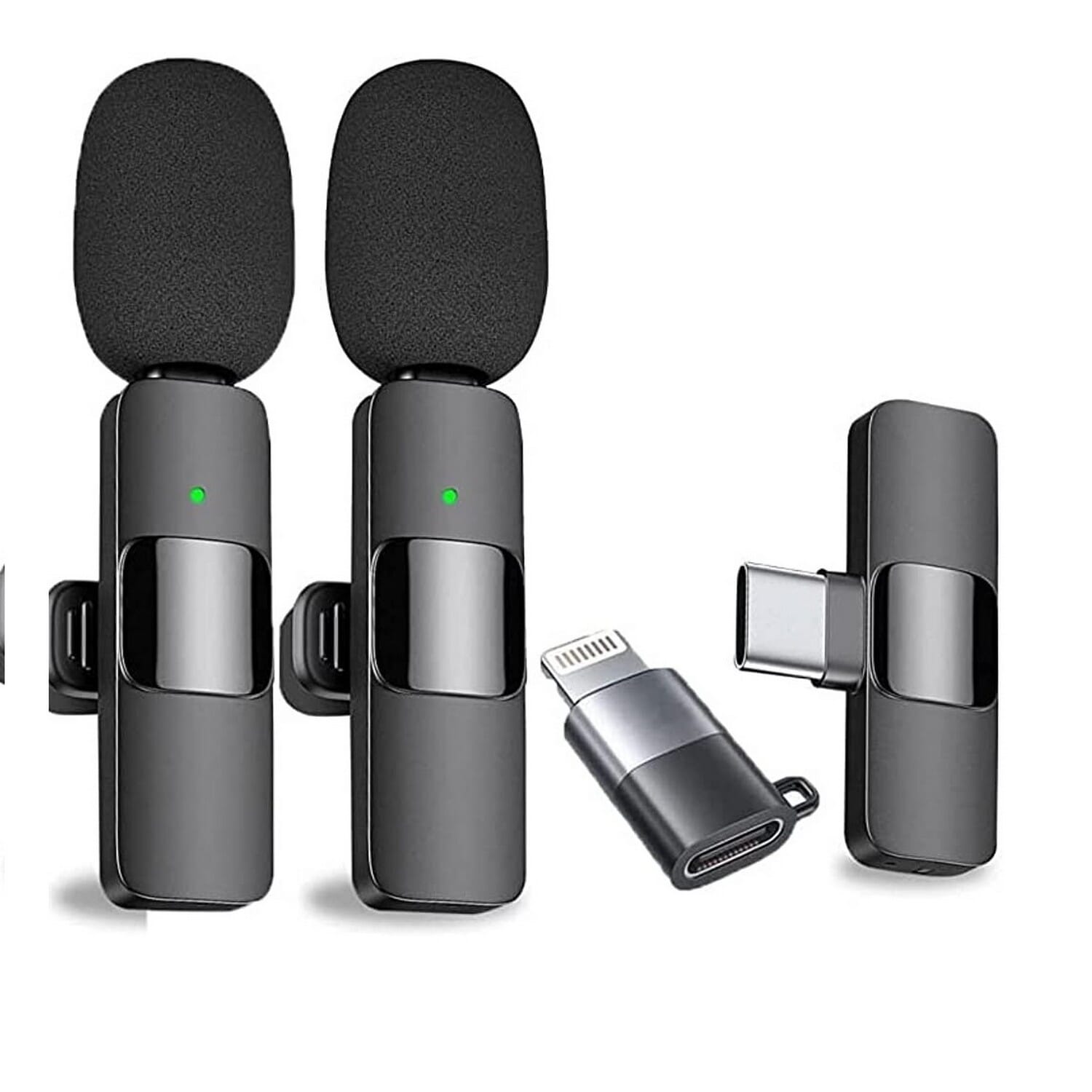 K9 Wireless Dual Wireless Microphone For Smartphone - Black