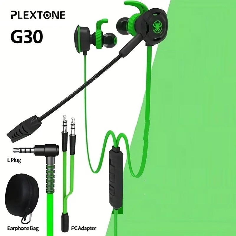 Plextone G30 3.5mm Gaming Earphones With Microphone For Mobile And Computer PS4 Xbox One - Multicolor