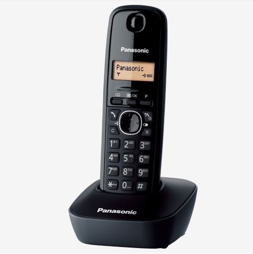 Panasonic KX-TG1611 Dect Cordless Landline Phone - Black