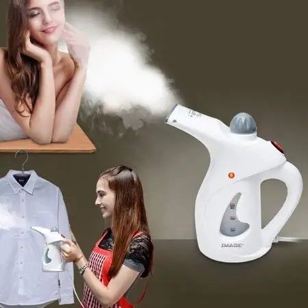 Fast Heat Up Portable Handheld Garment Facial Vapor Steamer - White