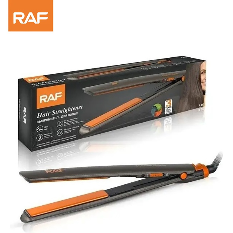 RAF R4130 Hair Straightener with 210°C Heat & 41W Power Output - Black