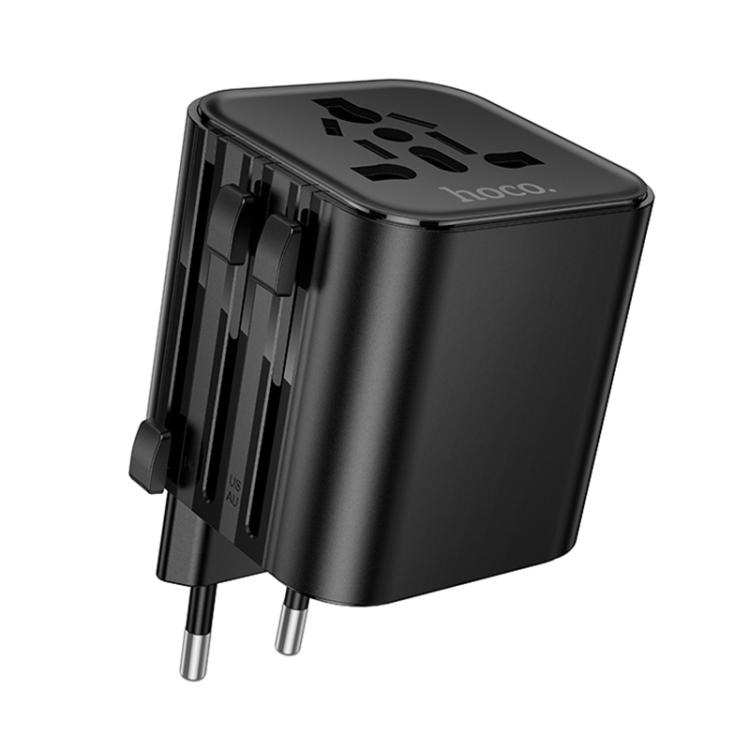 Hoco AC29 Global Universal Travel Adapter - Black