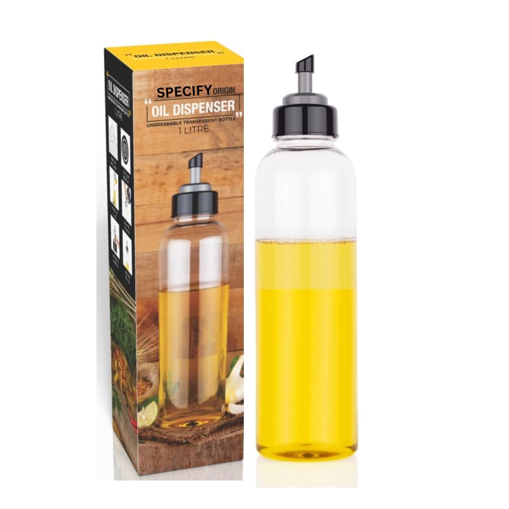 Leakproof Oil Dispenser Bottle - Clear (1000 Liter)