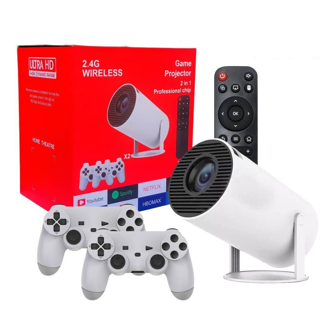 HY300 Gaming Projector 2.4G Wireless Android Smart Projector - White