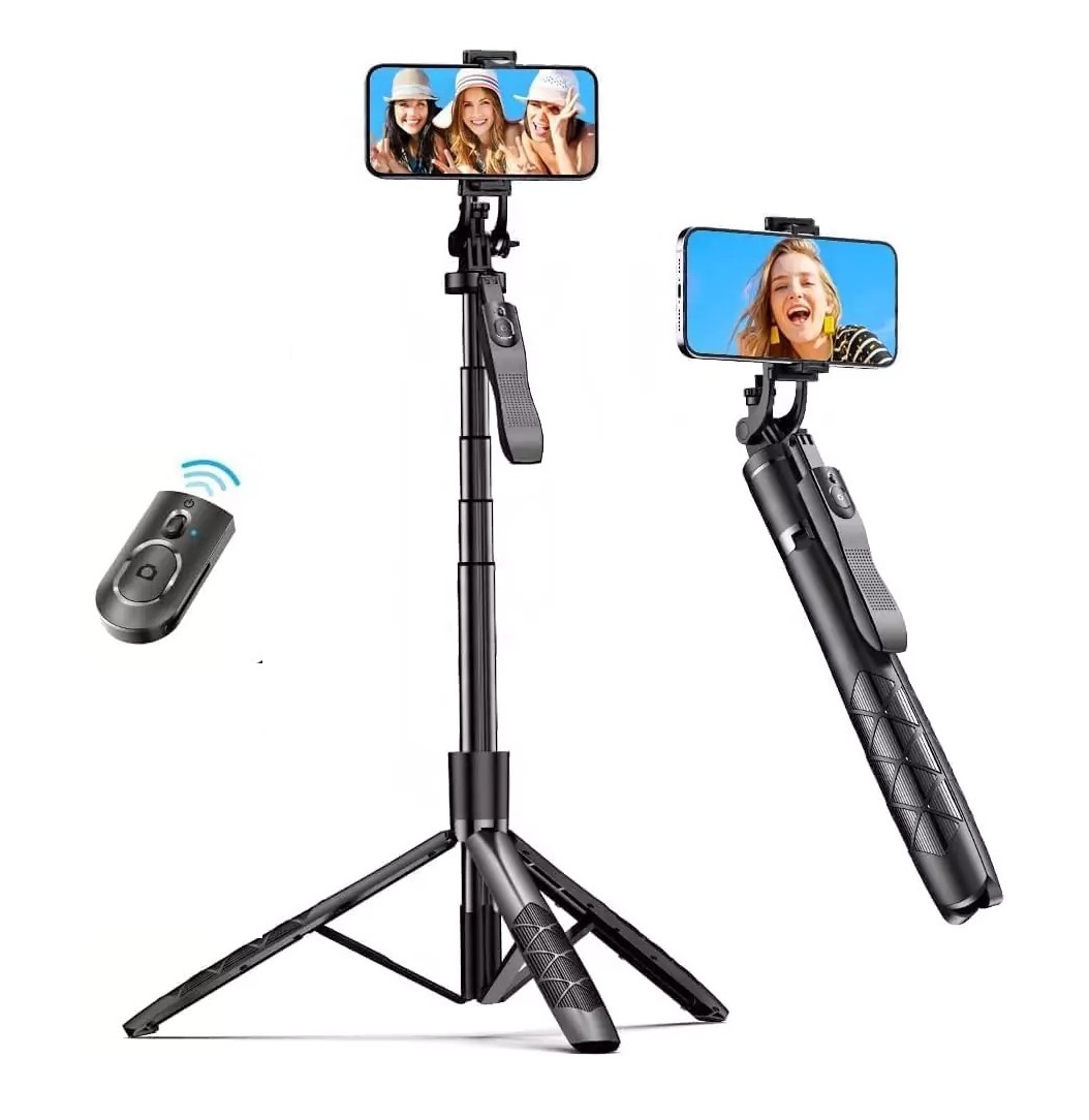 K28 Selfie Stick 175cm Extendable Tripod Stand - Black