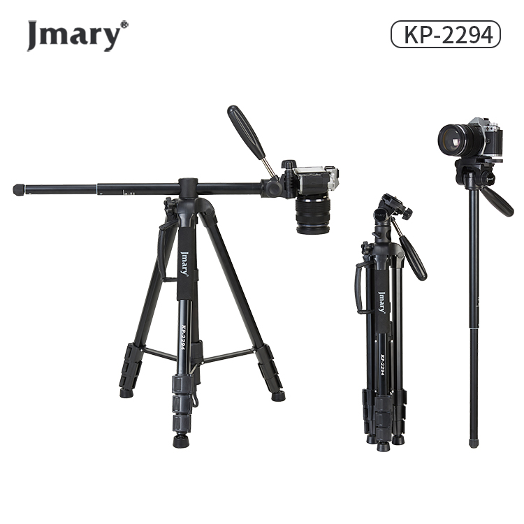Jmary KP2294 Multifunctional Professional Tripod With Multi Angle Adjustment - Black