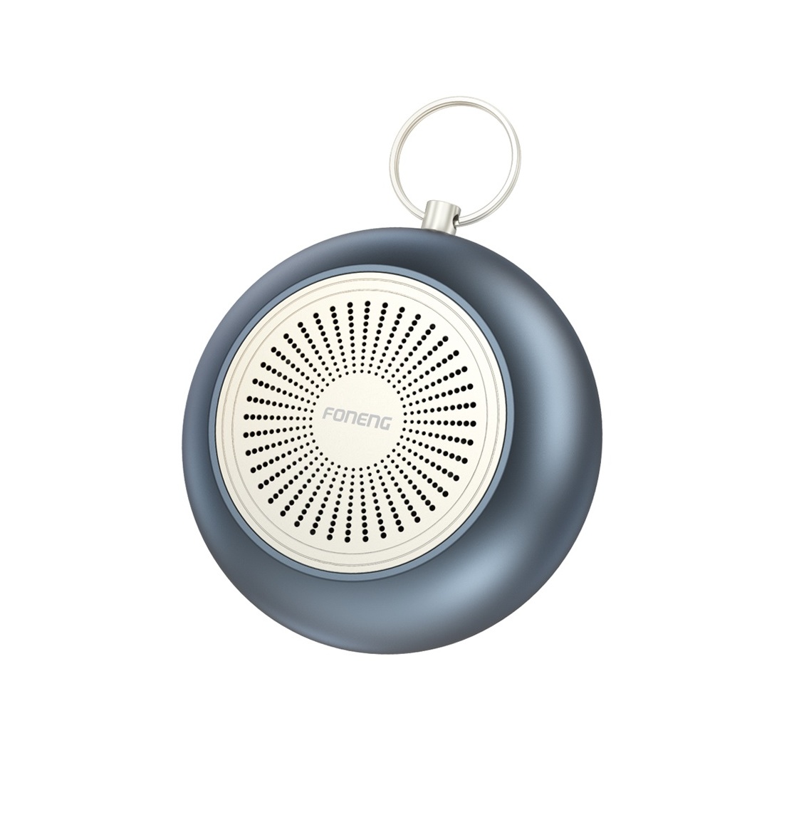 Foneng M1 Portable IP67 Waterproof Metal Bluetooth Speaker - Blue