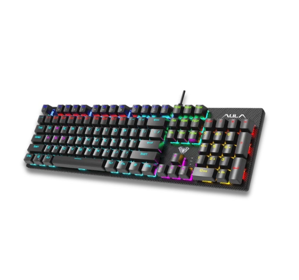 AULA S2022 USB Wired Mechanical Keyboard - Black