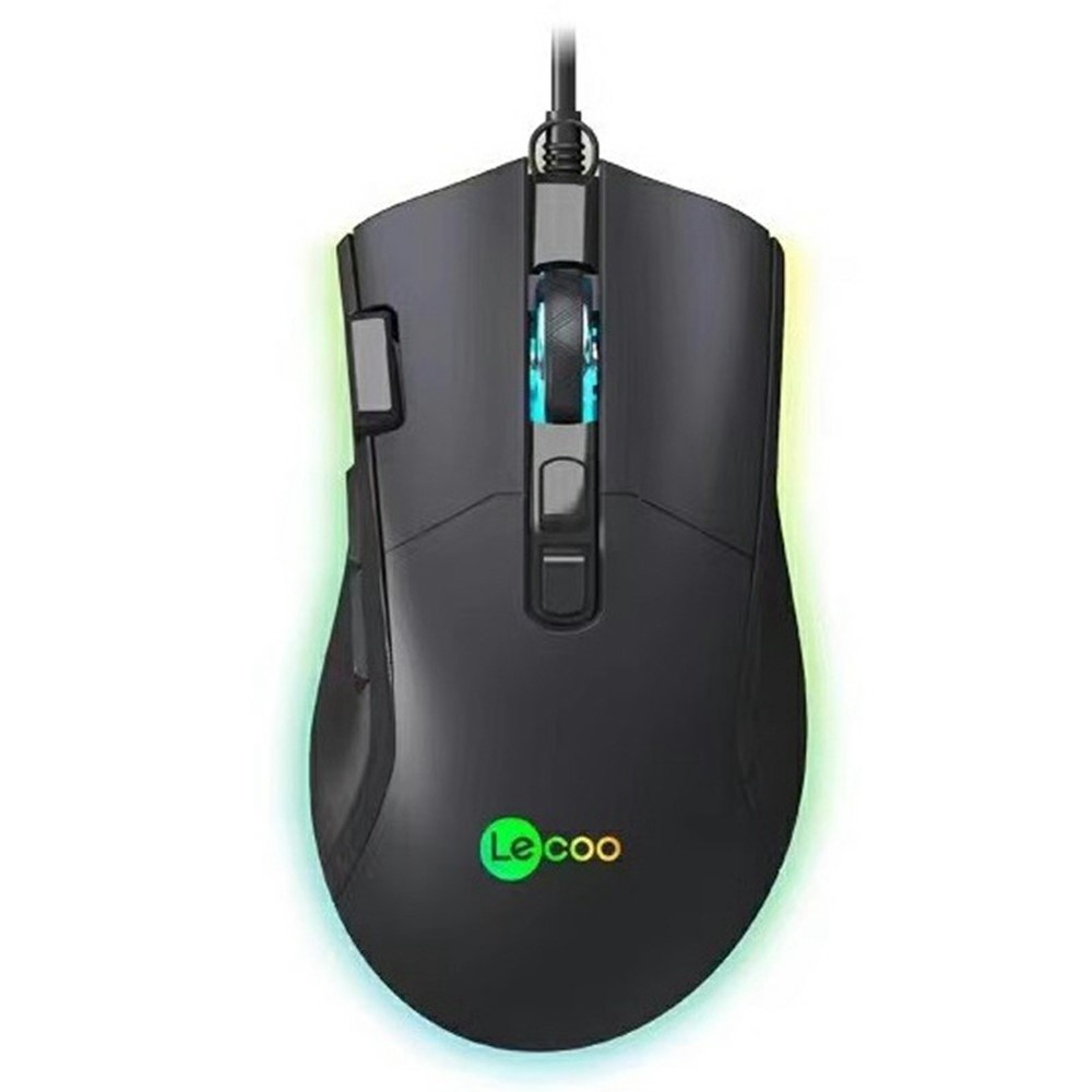 LENOVO LECOO MS105 RGB Light USB Wired Gaming Mouse - Black