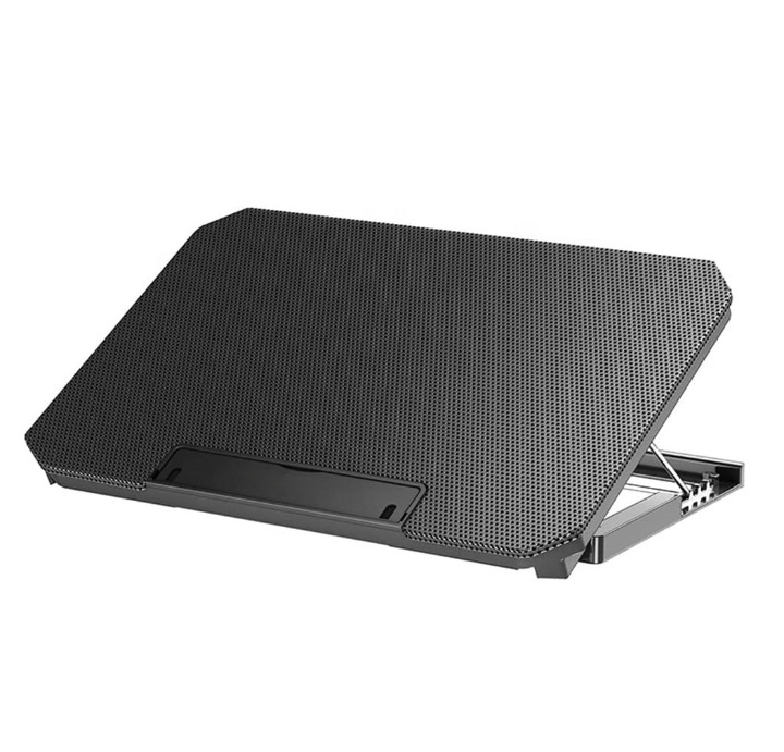 X2 Laptop Cooling Pad 4-Level Adjustable Height Laptop Cooler Stand - Black