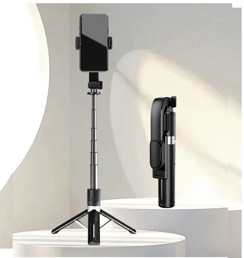 Jmary KT 219 90cm Selfie Stick Tripod Stand - Black