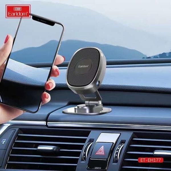 Earldom EH177 360 Adjustable Magnetic Car Phone Holder -Silver