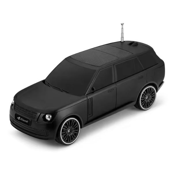 Kisonli B3 Car Design Bluetooth Speaker with Solar Charging, FM & TF Support - Black