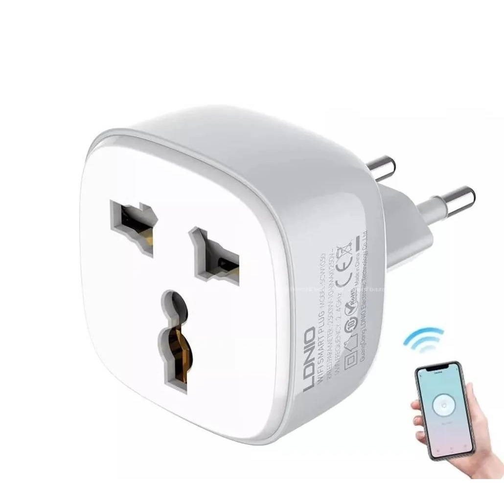 Ldnio SCW1050 Wifi Smart Power Socket Plug - White