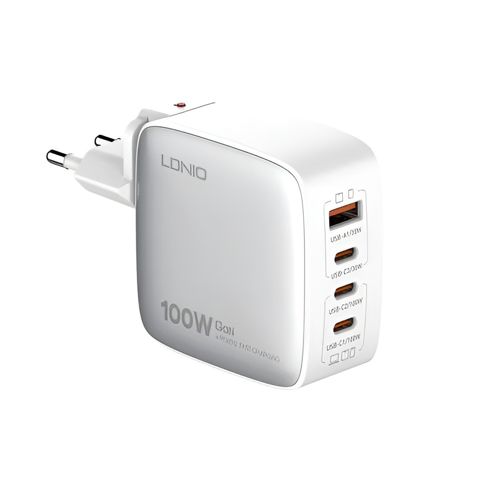 Ldnio Q408 100W Gan Super Fast Charger - Black